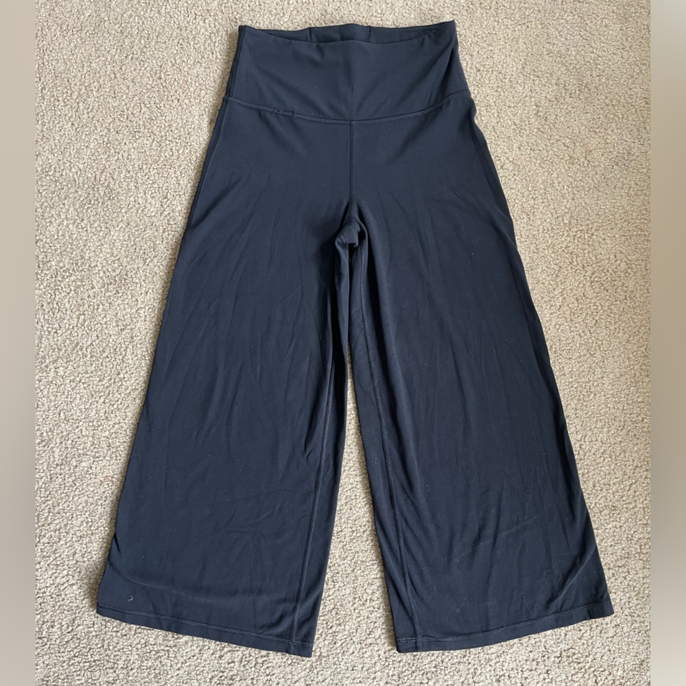 Black Wide Leg Capris Athleta